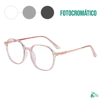 Transparente Rosado / Fotocromático Gris