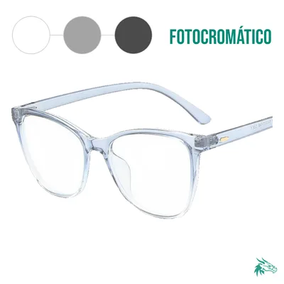 Azul Progresivo Transparente / Fotocromático Gris